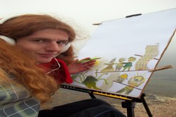 pastelková kresba formátu A2