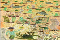 pastelková kresba formátu A2