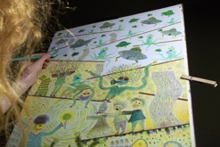 pastelková kresba formátu A2