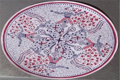 kruhová mandala / Formát papíru: kruh o poloměru 9cm