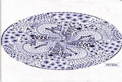 kruhová mandala / kruh o poloměru 10.5cm / Nakresleno: propiska
