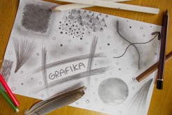 Tvorba grafiky / Kreslení různých tvarů a stínování. / tužkou / formát: A4