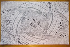 Safari - Všechny různé vzory, ornamenty, tvary, které mě napadly. / centropenem / formát: A4