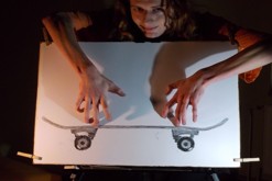 při práci na kresbě...