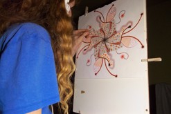 pastelková kresba formátu A2