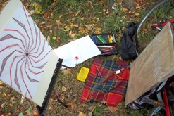 pastelková kresba formátu A2