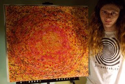 pastelková kresba formátu A2