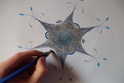 pastelková kresba formátu A2