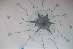 pastelková kresba formátu A2