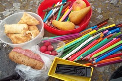 pastelková kresba formátu A2