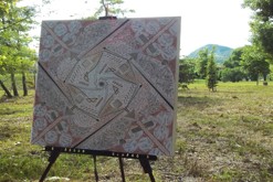 pastelková kresba formátu A2