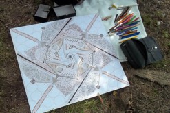 pastelková kresba formátu A2