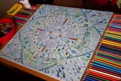 pastelková kresba formátu A2