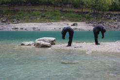 Sloní napajedlo / focení za deště / Lago di Tenno, Lombardia, IT