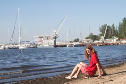relaxování / Mykolaiv, ústí řeky Inhul (Інгул) do Černého moře
