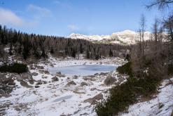 Dvojno jezero - Prodloužený víkend po Slovinsku (prosinec 2024)